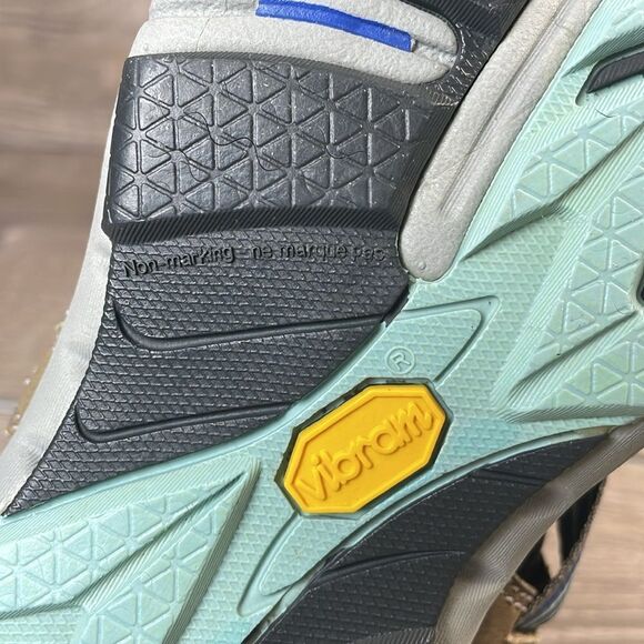 Merrell Cambrian Oyster Pull Women’s Sz 7 Leather Mesh Outdoor Vibram Sandals - Picture 12 of 12